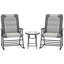 Ensemble de chaises berçantes pliables 3 pièces-1635434506