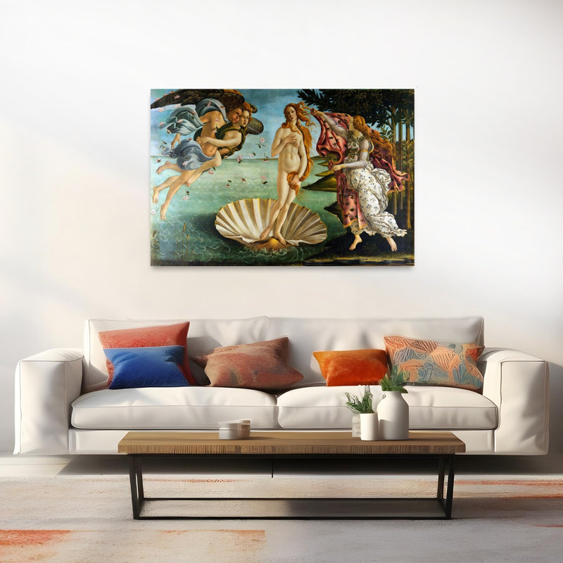 «Naissance de Vénus», reproduction d'art classique de paysage côtier abstrait, H 40 po x l 60 po