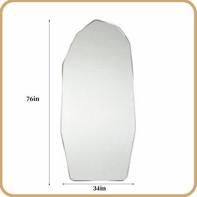 Miroir ondulé pleine longueur