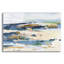 Art mural en verre épique «Shoreline Dreams 1» par Melissa Wang, 16 po x 12 po