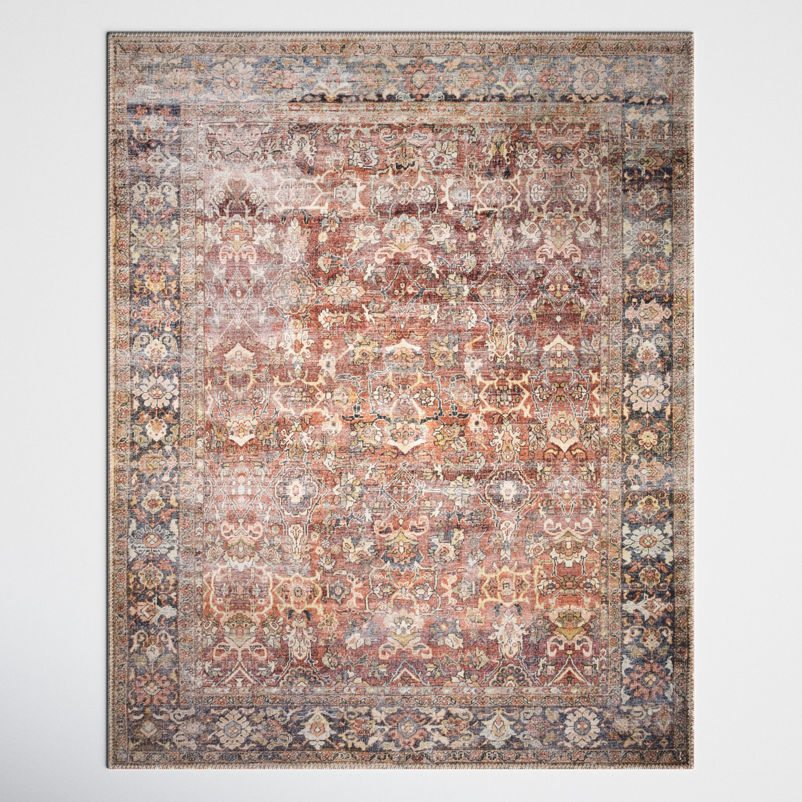Portman Orange Rug, Rectangle 7'6" x 9'6"