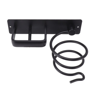 Wall Mounted Hair Dryer Holder High Temperature Resistant Rust Proof Space Saving Bracket for Bathroom
