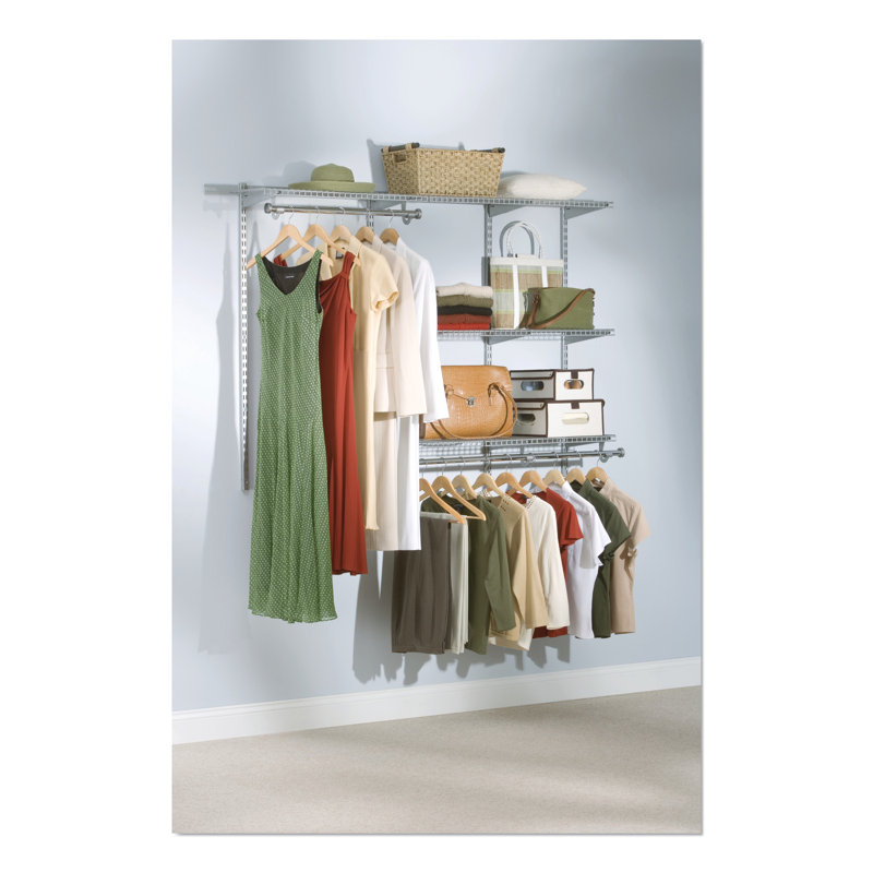 Rubbermaid Configurations 3-6 foot Closet Kit, Titanium