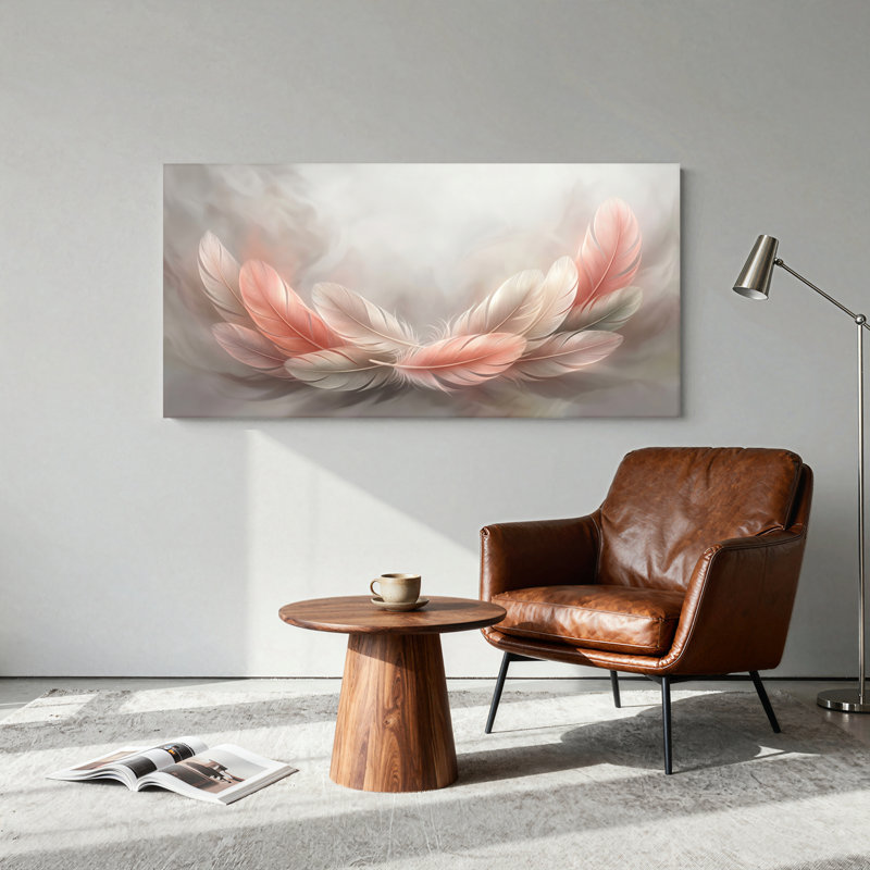 Feather Wings, reproduction d'art sur toile, ensemble de 1, Toile tendue, L 40 po x H 20 po