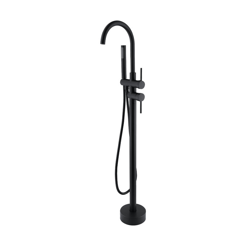 Robinet de baignoire à main double Residentail, Noir mat