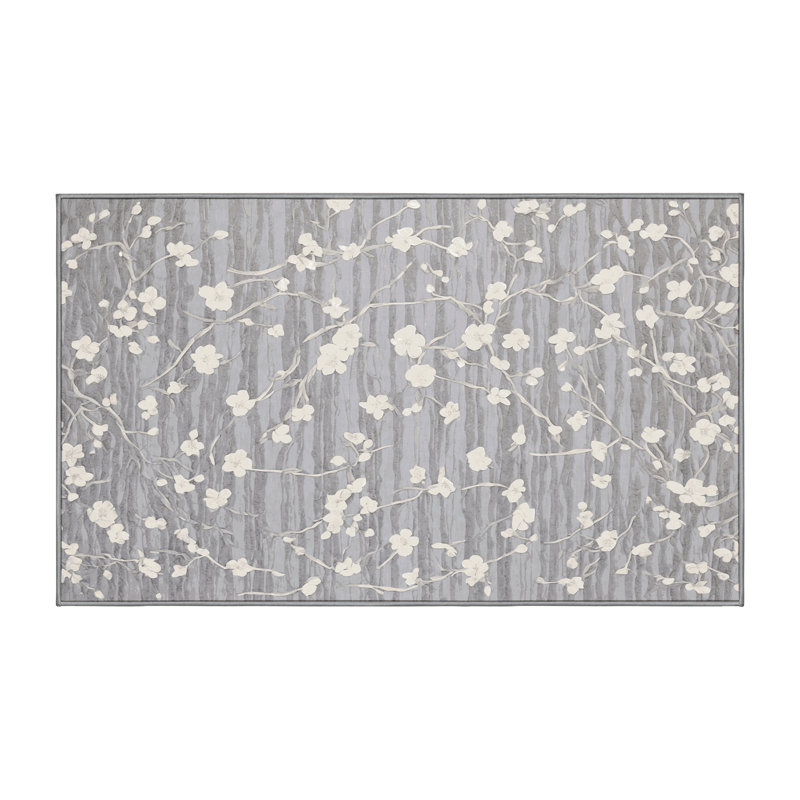 Tapis rose lavable à la machine, Rectangle 5 pi x 7 pi