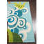 Tapis bleu clair touffeté à la main Cecelia-380957053