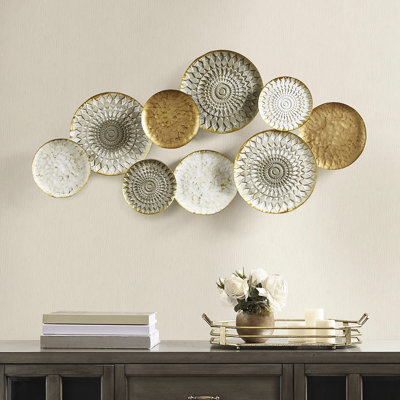 Décoration murale multi-géométrique en tôle décorative - Pièce polyvalente pour ajouter du caractère à votre intérieur