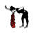 Decorative Metal Wall Accessory by Banksy, 24.8 x 24.0 inches | 100% Metal Construction, Thickness: 0.06 inches | Striking Black and Red Design, Perfect for Modern Home Décor & Art Enthusiasts