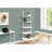 Bookshelf, Bookcase, Etagere, Ladder, 5 Tier, 72"H, Office, Bedroom Laminate Metal, Contemporary, Modern