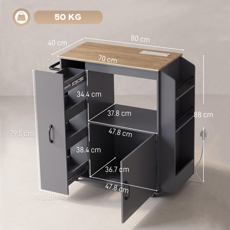 Particle Board Bar Cart