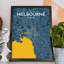 Melbourne City Map - No Frame Print-1798643818