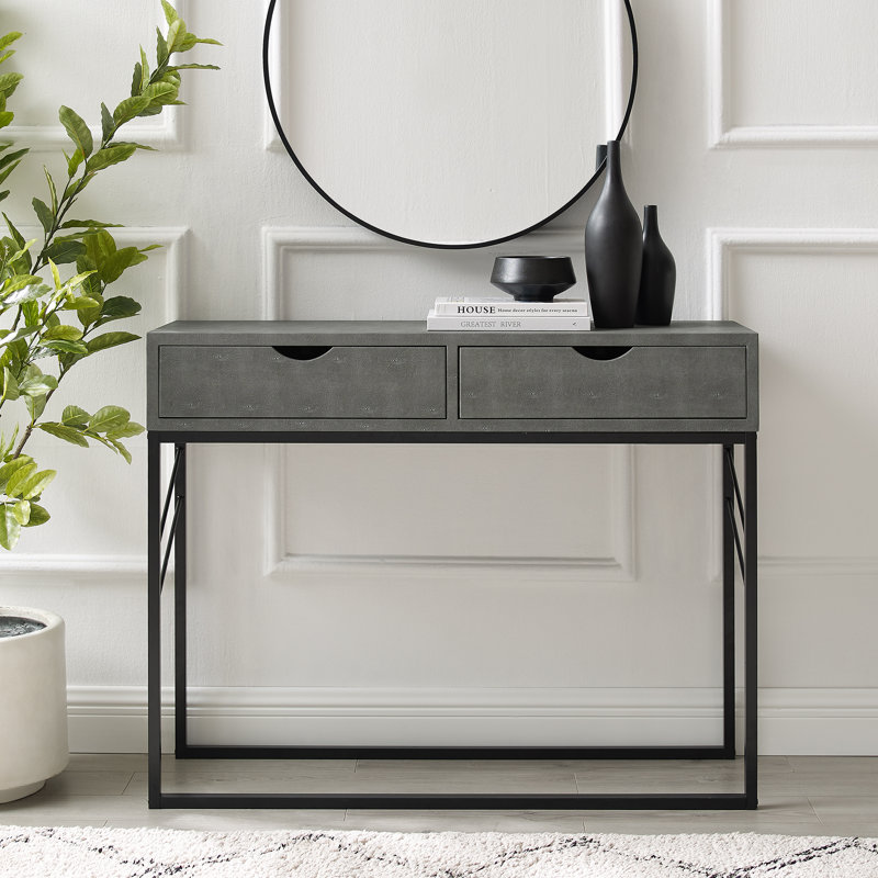 Calume Console Table, Grey