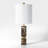 Calum 25" Modern Marble Table Lamp Pre-Assembled Linen Shade for Bedroom Living Room-1490174983