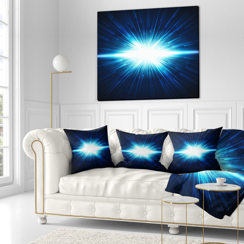  Coussin abstrait abstrait, 16 po x 1 po, Coussin décoratif