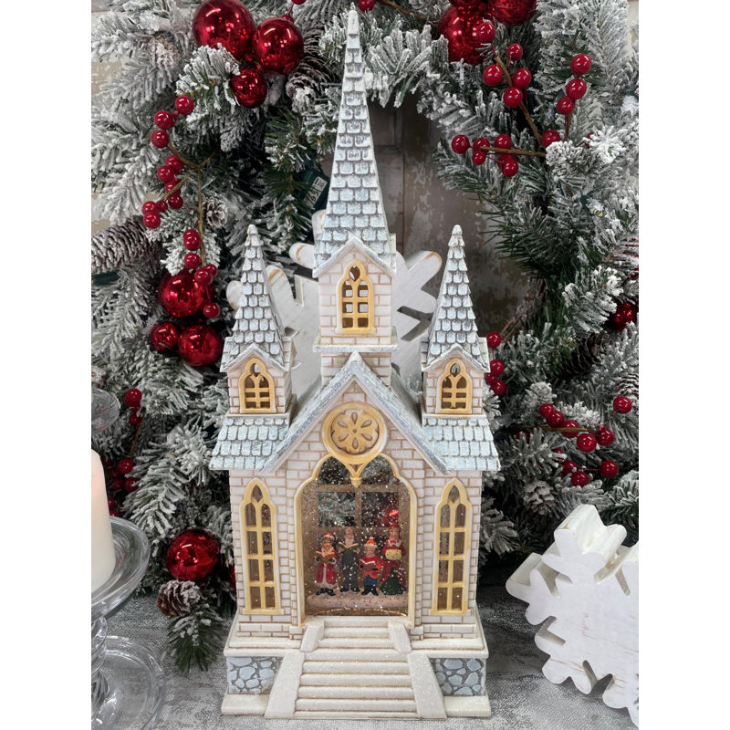 Lanterne d'eau Carolers at Church