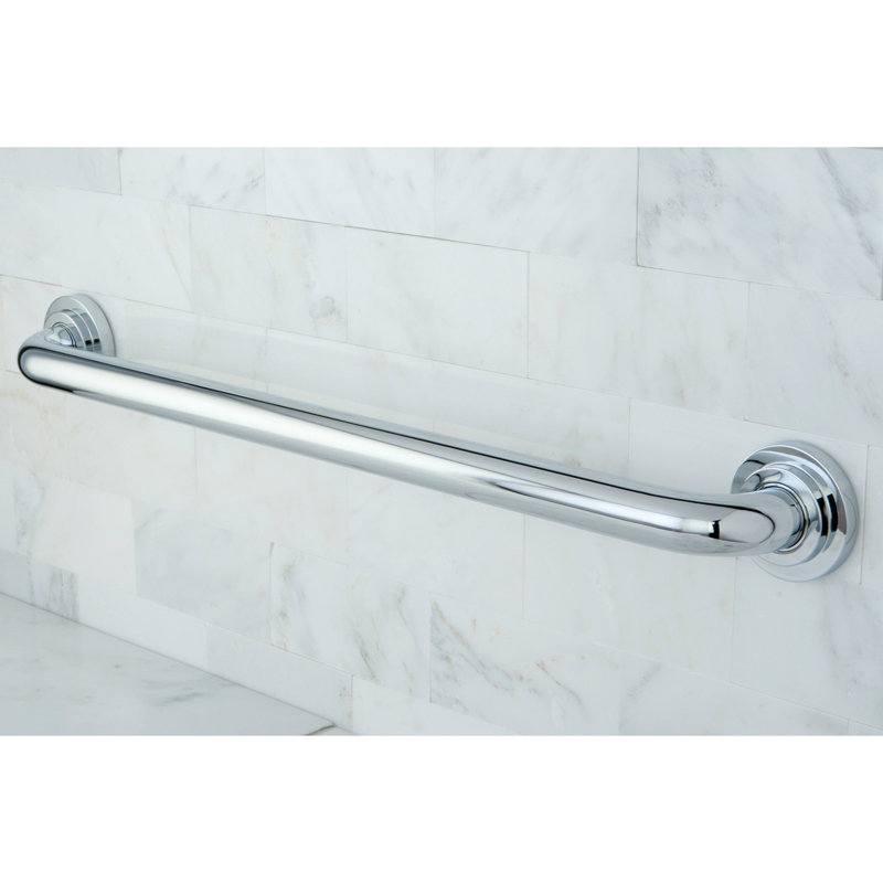 Kingston Brass Manhattan 1-1/4 Inch O.D Grab Bar, 24" W, Polished Chrome