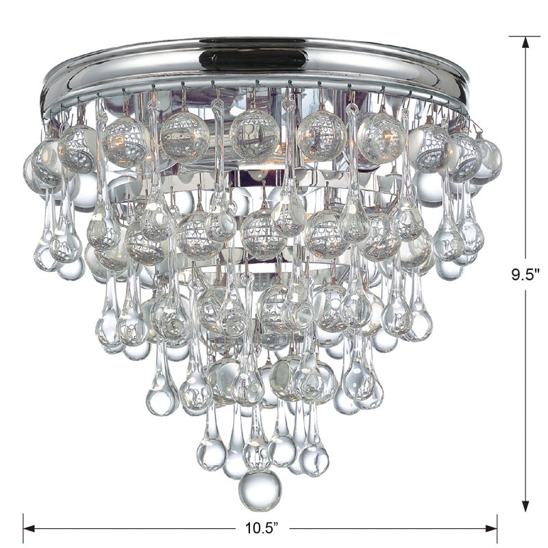 Masel Flush Mount, Chrome