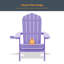 Chaise Adirondack pliable résistante aux intempéries Thornfeldt-1169066463