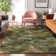 Premium Machine Washable Prisco Olive Rug