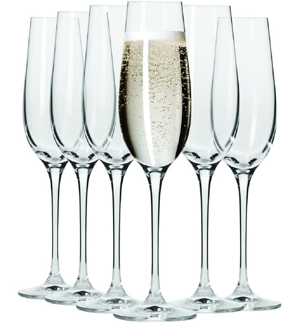 Maxwell & Williams Vino Set of 6 180ml Flute Glasses