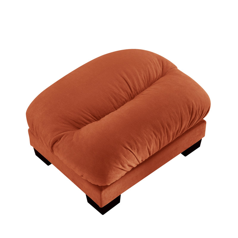 Repose-pieds en chenille, Orange