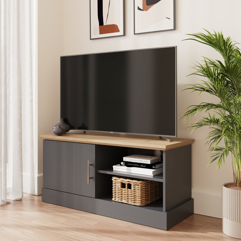Brielle Unfinished TV Stand for TVs up to 43", Slate Blue