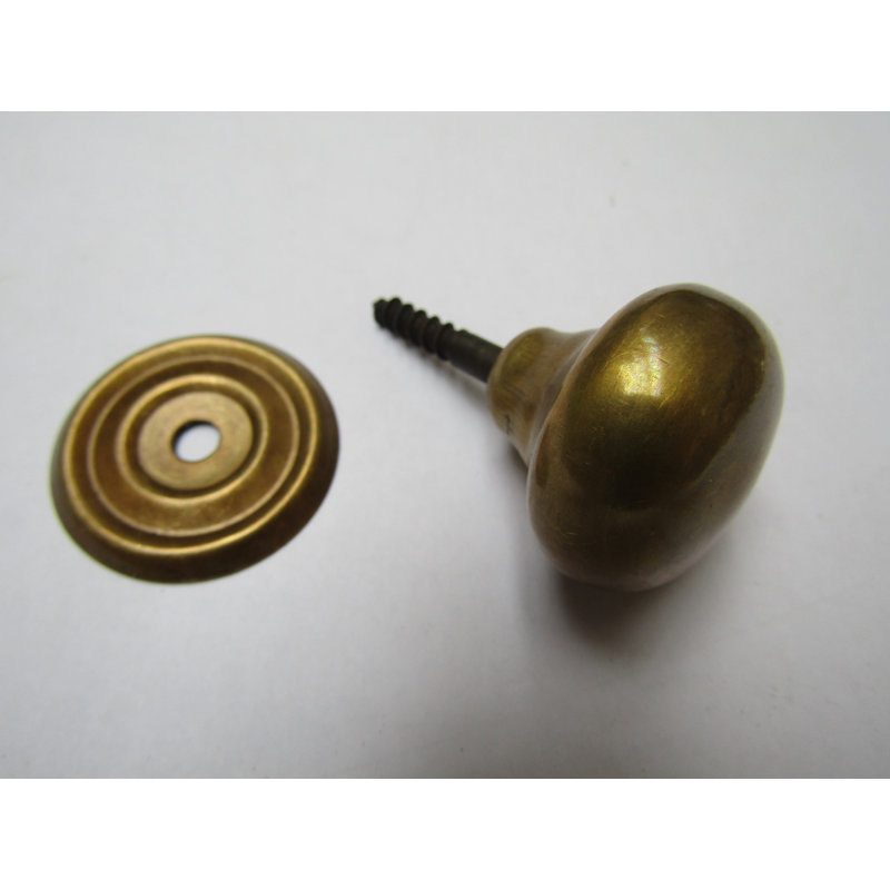 Fur 38mm Diameter Mushroom Knob, Antique Brass