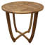 Table rustique en bois 27,5 po - pour bistro d'extérieur avec design à lattes