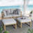 Ojeda 4-Piece Aluminum Outdoor Sectional Sunbed-89124864