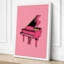 Pink Grand Piano Pop Art - Wrapped Canvas-837762696-837762706