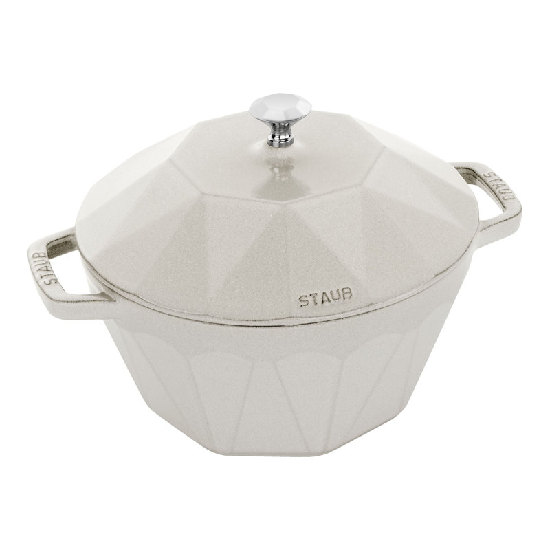 Cocotte ronde en fonte 2,8 L La Cocotte, Truffe blanche