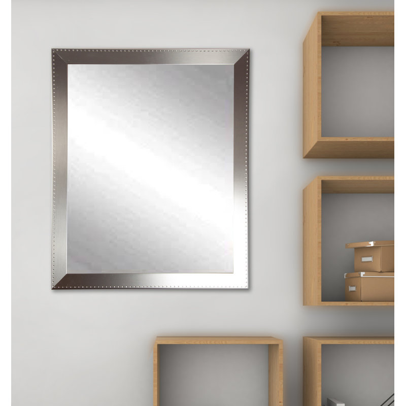 Miroir de salle de bain Kipp, H 30,5 po x l 20,5 po, Argent brossé