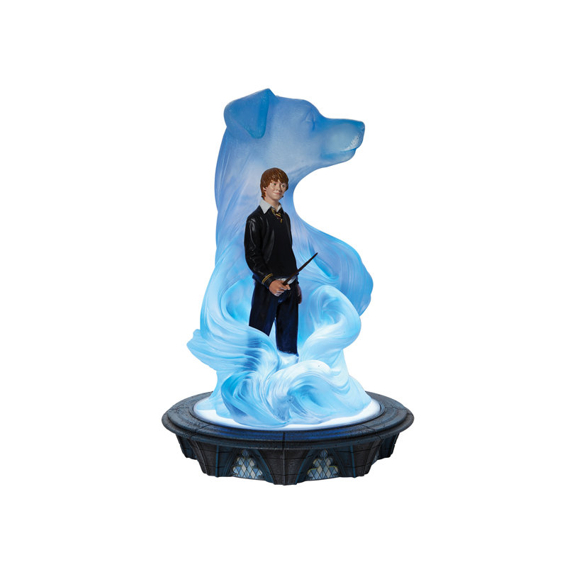 The Wizarding World of Harry Potter Ron Weasly with Patronus Light Up Figurine 11.5 Inch