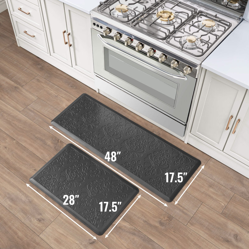 Tapis Creative Creative Ideas Charlton Home® Marni, Rectangle 1 pi 5,5 po x 4 pi, Noir