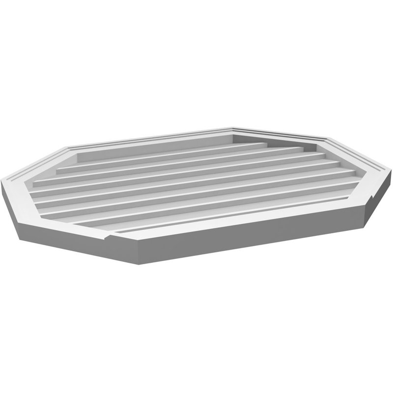 Évent horizontal gondole allongé en surface octogonal Signature, H 26 po x l 34 po x P 2 po