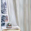 Grommet Linen Semi-Sheer Striped Curtains-57683089-57683085