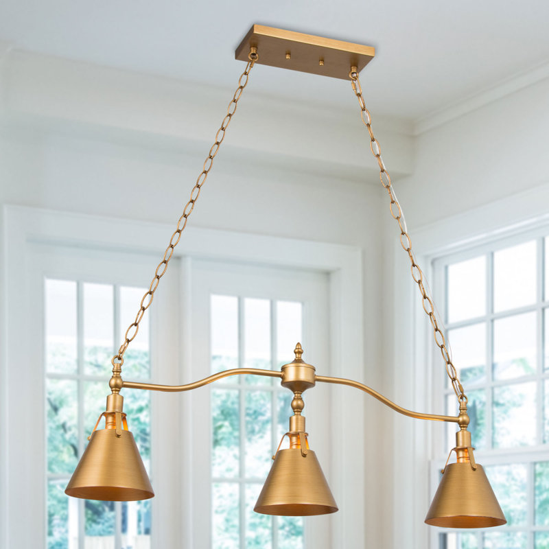 Lustre linéaire moderne à 3 lumières