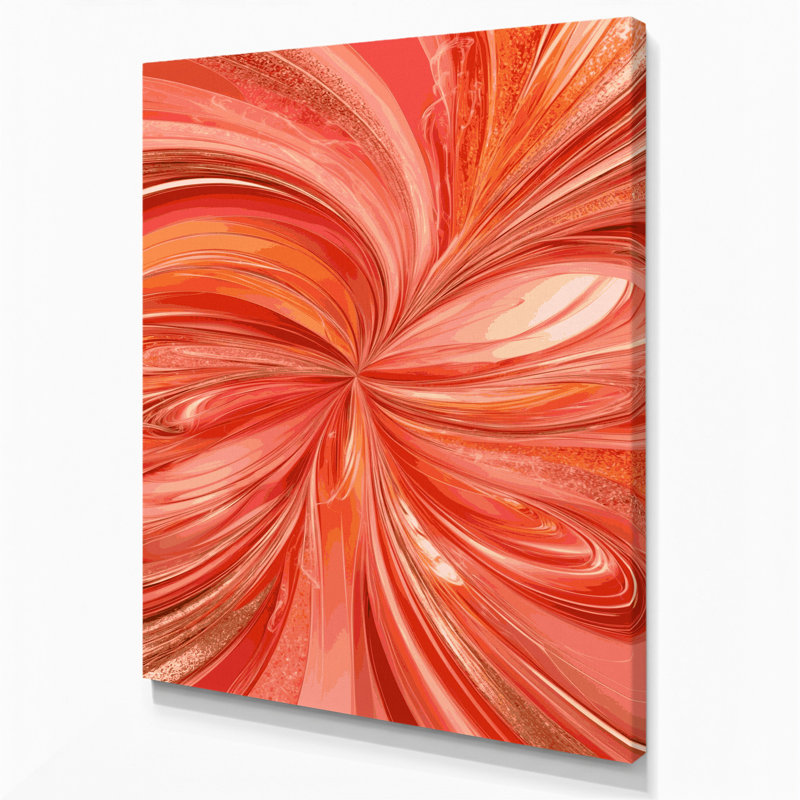 Art numérique sur toile, abstraction numérique 15, H 11 po x l 14 po