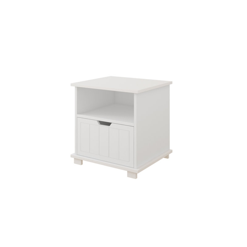 Paulding 1 Drawer Nightstand, White