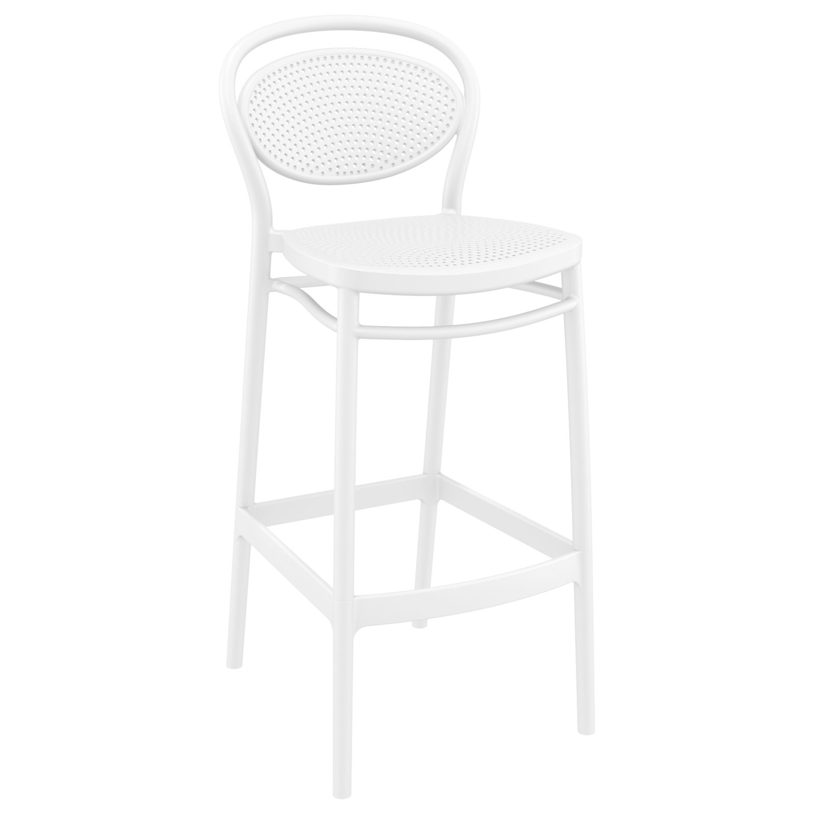 Farrah 24" Patio Dining Set, White