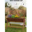 Lit de jardin surélevé avec treillis d'escalade-741920430
