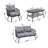 4-Piece Outdoor Patio Furniture Set-612005992-612005989