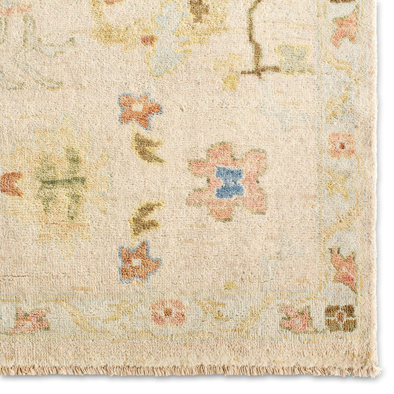 Jaipur Living Aveline ORN09 Handknot Floral White/Multicolor Runner (3'X10')