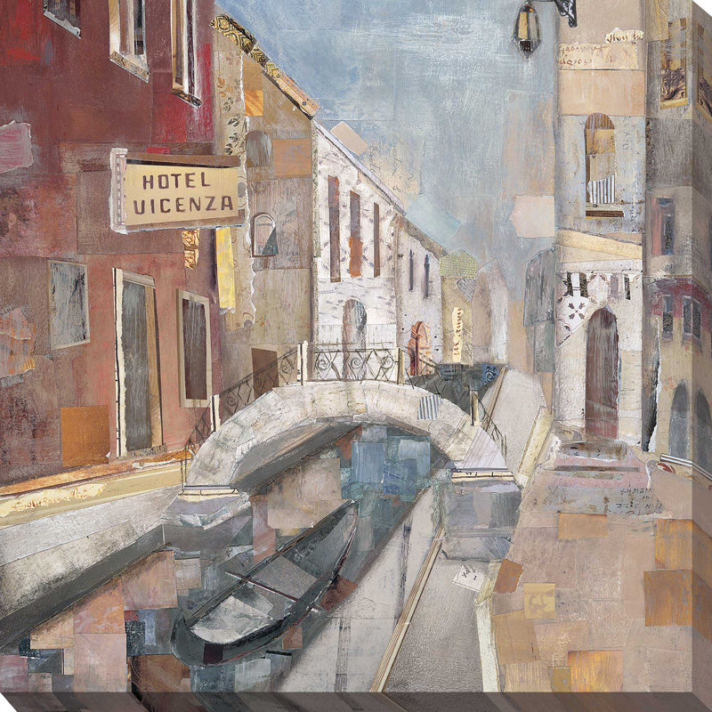 " Hotel Vincenza (Square) " by Katherine And Elizabeth Pope, Wrapped Canvas, 28" H x 28" W x 1.5" D