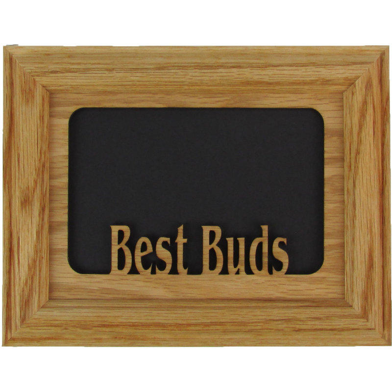 Solid Wood Picture Frame with Mat, Oak