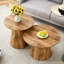 Table basse ronde en bois aggloméré