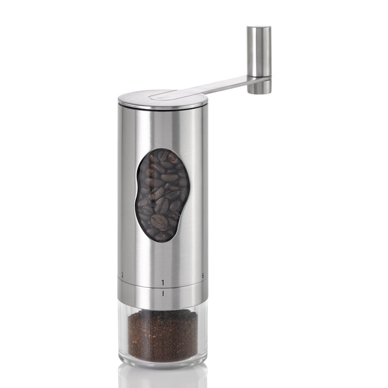 Stainless Steel Manual Coffee Grinder with Adjustable Grind Settings