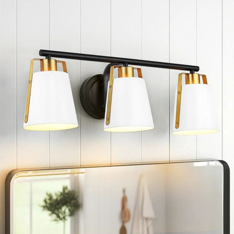 Éclairage pour salle de bain 3 lumières, Blanc
