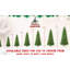Arbre de Noël élancé de 8 pi pour les entrées d'appartements, 1612 pointes mixtes de PE +, assemblage simple et rapide de petites surfaces étroites, branches en PE +, support stable